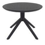 SKY BLACK MINI Φ60X45εκ. ΤΡΑΠΕΖΙ ΠΟΛ/ΝΙΟΥ
