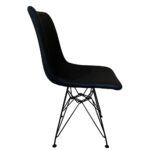 Καρέκλα Τραπεζαρίας ArteLibre SELVA Vintage Μαύρο PU/Μέταλλο 43x57x81cm - 1 τεμ. - Image 3