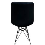 Καρέκλα Τραπεζαρίας ArteLibre SELVA Vintage Μαύρο PU/Μέταλλο 43x57x81cm - 1 τεμ. - Image 4