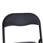 Καρέκλα Πτυσσόμενη ArteLibre PRASLIN Μαύρο Μέταλλο/PVC 41x44x79cm - 1 τεμ. - Image 3