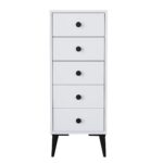 Συρταριέρα ArteLibre AMARI Λευκό Μοριοσανίδα 43x43x114cm - 1 τεμ.