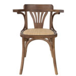 Καρέκλα Επαγγελματική ArteLibre HYPERION Καρυδί Ξύλο/Rattan 45x42x77cm - 1 τεμ.