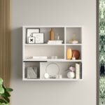 Ραφιέρα Επιτοίχια ArteLibre ALISTAIR Λευκό Μοριοσανίδα 90x22x81cm - 1 τεμ. - Image 4