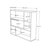 Ραφιέρα Επιτοίχια ArteLibre ALISTAIR Λευκό Μοριοσανίδα 90x22x81cm - 1 τεμ. - Image 5