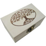 Ξύλινο κουτί με πυρογραφία για decoupage “The Wishing Tree” [20601322] - 6 τεμ.