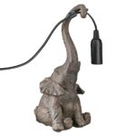 Επιτραπέζιο Φωτιστικό Elephant Συνθετική Ρητίνη Καφέ 12X13X28Cm 12X13X28Cm - 1 τεμ. - Image 4