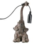 Επιτραπέζιο Φωτιστικό Elephant Συνθετική Ρητίνη Καφέ 12X13X28Cm 12X13X28Cm - 1 τεμ.