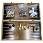 Τάβλι-Σκάκι Μεγάλο με Πιόνια & Πούλια 48x23,5x3,5cm ToyMarkt 891940 - 1 τεμ.