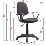 Καρέκλα Γραφείου ArteLibre ΔAΦNH Μαύρο Ύφασμα 55x48x82-94cm - 1 τεμ. - Image 8