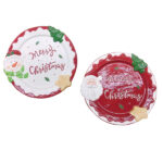 Διακοσμητική στρογγυλή πιατέλα merry Christmas 28cm [00001432] - 2 τεμ.
