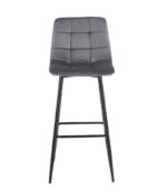 NORA GREY VELVET ΥΦΑΣΜΑ 75εκ. ΣΚΑΜΠΟ ΜΕΤΑΛΛΙΚΟ 45X42X75-110εκ. - Image 2