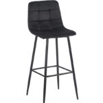 NORA BLACK VELVET ΥΦΑΣΜΑ 75εκ. ΣΚΑΜΠΟ ΜΕΤΑΛΛΙΚΟ 45X42X75-110εκ.