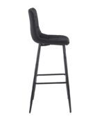 NORA BLACK VELVET ΥΦΑΣΜΑ 75εκ. ΣΚΑΜΠΟ ΜΕΤΑΛΛΙΚΟ 45X42X75-110εκ. - Image 3
