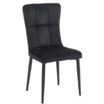SELIN BLACK VELVET ΥΦΑΣΜΑ ΚΑΡΕΚΛΑ ΜΕΤΑΛΛΙΚΗ 46X54X91εκ.