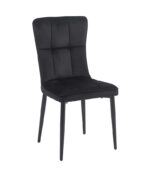 SELIN BLACK VELVET ΥΦΑΣΜΑ ΚΑΡΕΚΛΑ ΜΕΤΑΛΛΙΚΗ 46X54X91εκ.