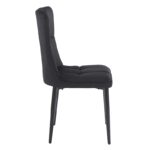 SELIN BLACK VELVET ΥΦΑΣΜΑ ΚΑΡΕΚΛΑ ΜΕΤΑΛΛΙΚΗ 46X54X91εκ. - Image 3