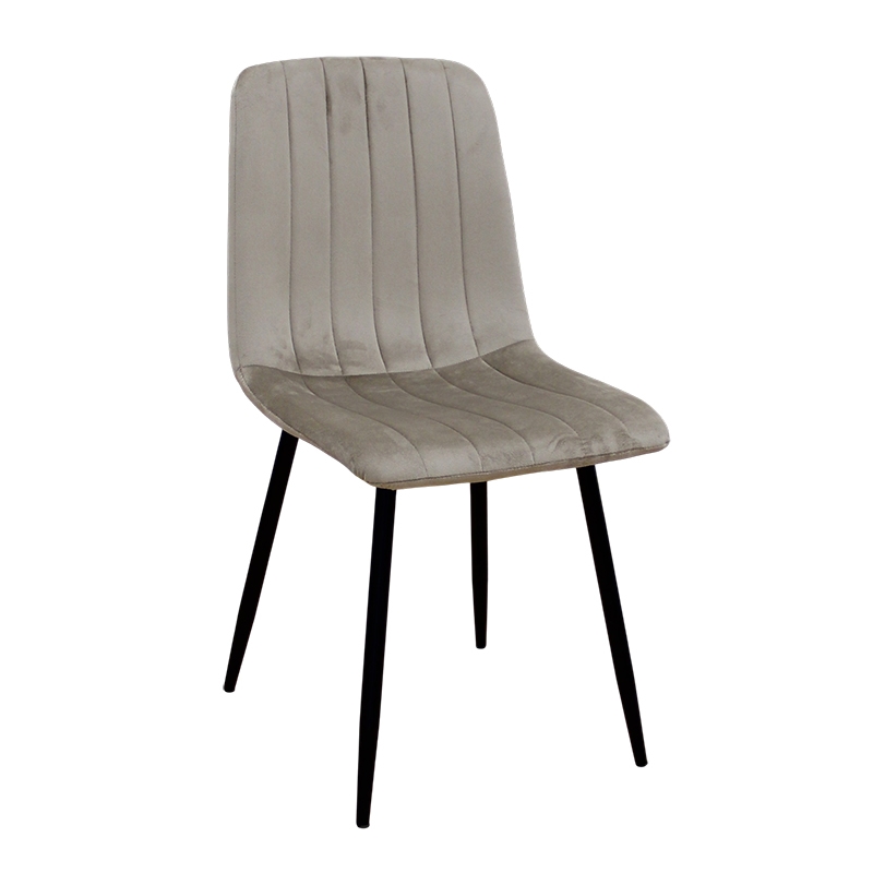 0014302 DORA CAPPUCCINO VELVET ΥΦΑΣΜΑ ΚΑΡΕΚΛΑ ΜΕΤΑΛΛΙΚΗ 45X53X86εκ. - Image 1