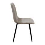 DORA CAPPUCCINO VELVET ΥΦΑΣΜΑ ΚΑΡΕΚΛΑ ΜΕΤΑΛΛΙΚΗ 45X53X86εκ. - Image 3