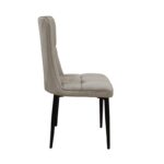 SELIN CAPPUCCINO VELVET ΥΦΑΣΜΑ ΚΑΡΕΚΛΑ ΜΕΤΑΛΛΙΚΗ 46X54X91εκ. - Image 3