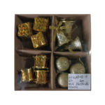 Σετ Χριστουγεννιάτικα στολίδια - 2.5cm - 12pcs - 023162