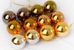 Σετ Χριστουγεννιάτικες μπάλες - 8cm - 12pcs - 326048 - Gold - Image 2