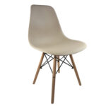 Καρέκλα Τραπεζαρίας ArteLibre COLT Cappuccino/Φυσικό PP/Ξύλο 53.5x46x81cm - 1 τεμ.