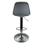 Σκαμπό Bar ArteLibre AMADA Λευκό/Χρώμιο PP/Μέταλλο 41x40x79-89cm - 1 τεμ. - Image 4