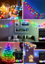 Χριστουγεννιάτικα φωτάκια LED - Φυσαλίδα - USB/5m/33L - RGB - 272355 - Image 3