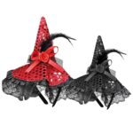 Στέκα Καπέλο Μάγισσας με Πούλιες 26x20cm Carnavalista 232473 - 1 τεμ.