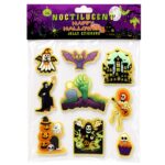 Αυτοκόλλητα 3D Φωσφοριζέ Halloween σετ=9 τεμ 24x20cm Carnavalista 232780 - 1 τεμ.