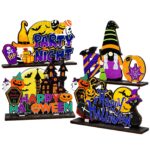 Επιτραπέζιο Ξύλινο Διακοσμητικό Halloween Παραστάσεις 18x15cm Carnavalista 232840 - 1 τεμ.