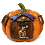 Κολοκύθα Polyresin με Παραστάσεις & φως ø15x12cm Carnavalista 232846 - 2 τεμ. - Image 2