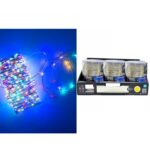 1000 MicroLED Εσωτ. & Εξωτ. Χώρου Με 8 Προγράμματα Και Μετασχηματιστή Πολύχρωμο Φως Διάφανο Καλώδιο Μη Επεκτεινόμενο IP4 - 1 τεμ.