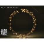 Στεφάνι Φωτιζόμενο 140 Micro LED Θερμό Φως Φ40cm - 1 τεμ.