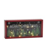 Διακόσμητικό Merry Christmas Με Φως 14cm - 1 τεμ.