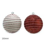 Μπάλα Με Glitter Πλαστικό Φ25cm Σε 2 Χρώματα - 1 τεμ.