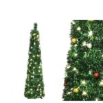 Χριστουγεννιάτικο Δέντρο Pop-Up Με 100 LED Πράσινο 155cm - 1 τεμ.
