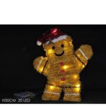 Χριστουγεννιάτικο Διακοσμητικό Gingerbread Με 20 LED 30cm - 1 τεμ.