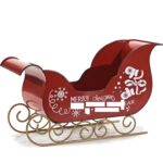 Χριστουγεννιάτικο Έλκηθρο Μεταλλικό 40.5x24cm - 1 τεμ.