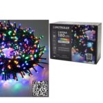 180 LED Εσωτ. & Εξωτ. Χώρου Με 8 Προγράμματα Και Μετασχηματιστή Πολύχρωμο Φως Πράσινο Καλώδιο Μη Επεκτεινόμενο IP44 31V - 1 τεμ.