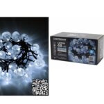48 LED Εσωτ. & Εξωτ. Χώρου Με 8 Προγράμματα Και Μετασχηματιστή Ψυχρό Λευκό Φως Πράσινο Καλώδιο Μη Επεκτεινόμενο Μπαταρία - 1 τεμ.