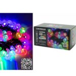 48 LED Εσωτ. & Εξωτ. Χώρου Με 8 Προγράμματα Και Μετασχηματιστή Πολύχρωμο Φως Πράσινο Καλώδιο Μη Επεκτεινόμενο Μπαταρίας - 1 τεμ.