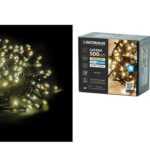 500 LED Εσωτ. & Εξωτ. Χώρου Με Μετασχηματιστή Θερμό Λευκό Φως Πράσινο Καλώδιο Μη Επεκτεινόμενο IP44 31V 10+3m - 1 τεμ.