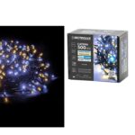 500 LED Εσωτ. & Εξωτ. Χώρου Με Μετασχηματιστή Ψυχρό Και Θερμό Λευκό Φως Πράσινο Καλώδιο Μη Επεκτεινόμενο IP44 31V 13m - 1 τεμ.