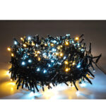 100 LED Εξωτερικού Χώρου Ψυχρό/Θερμό Λευκό Φως Πράσινο Καλώδιο - 1 τεμ.