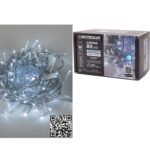 80 LED Κεριά Εσωτ. & Εξωτ. Χώρου Με 8 Προγράμματα Και Χρονοδιακόπτη Ψυχρό Λευκό Φως Διάφανο Καλώδιο Μη Επεκτεινόμενο Μπα - 1 τεμ.