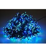 1000 LED Εσωτ. & Εξωτ. Χώρου Με 8 Προγράμματα Και Μετασχηματιστή Πολύχρωμο Φως Πράσινο Καλώδιο Μη Επεκτεινόμενο IP44 31V - 1 τεμ.