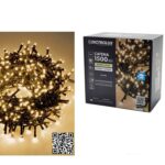 1500 LED Εσωτ. & Εξωτ. Χώρου Με 8 Προγράμματα Και Μετασχηματιστή Θερμό Λευκό Φως Πράσινο Καλώδιο Μη Επεκτεινόμενο IP44 3 - 1 τεμ.