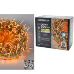 300 LED Εσωτ. & Εξωτ. Χώρου Με 8 Προγράμματα Χρυσό Φως Διάφανο Καλώδιο Μη Επεκτεινόμενο 31V 14m - 1 τεμ.