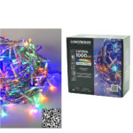 1000 LED Πολύχρωμα Με Διαφανές Καλώδιο Και Πρόγραμμα - 1 τεμ.